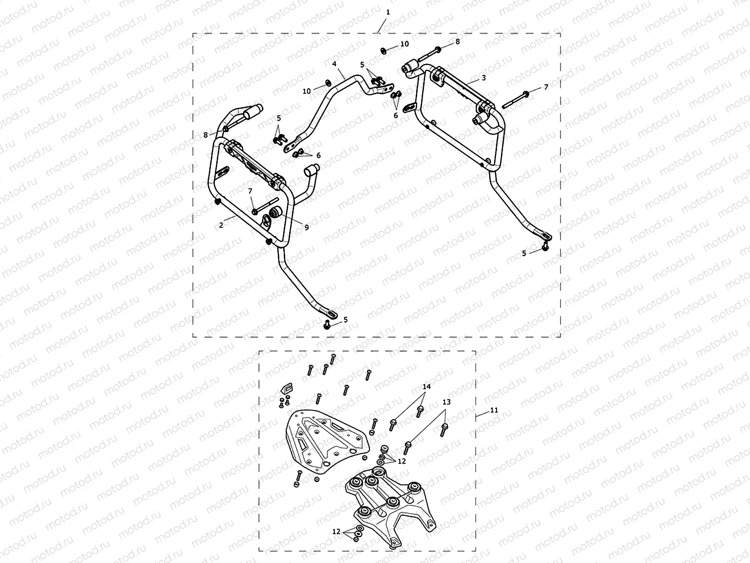 Luggage mounting system