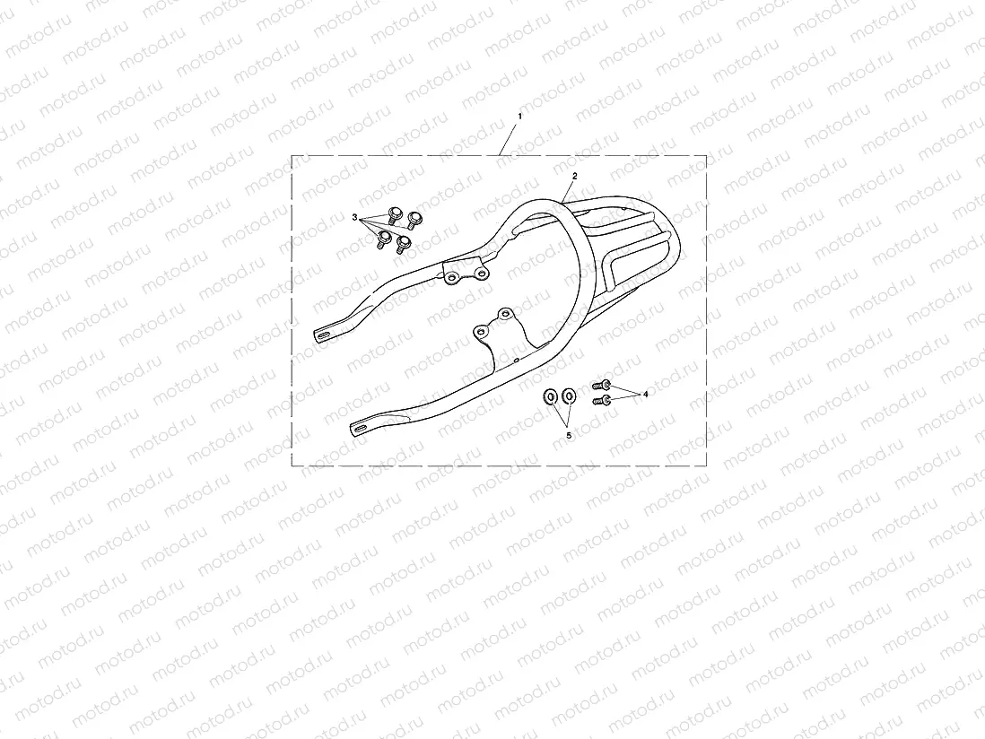 Luggage Rack Kit, Graphite