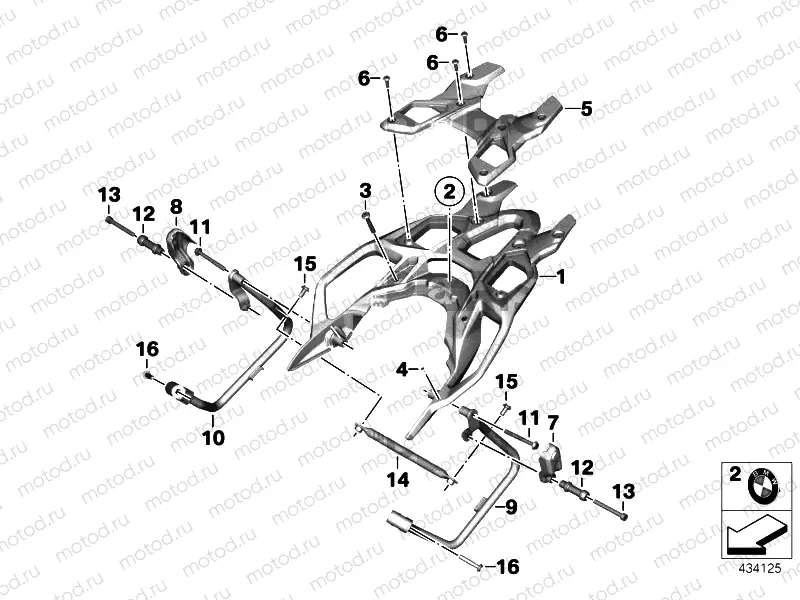 LUGGAGE RACK, TOPCASE
