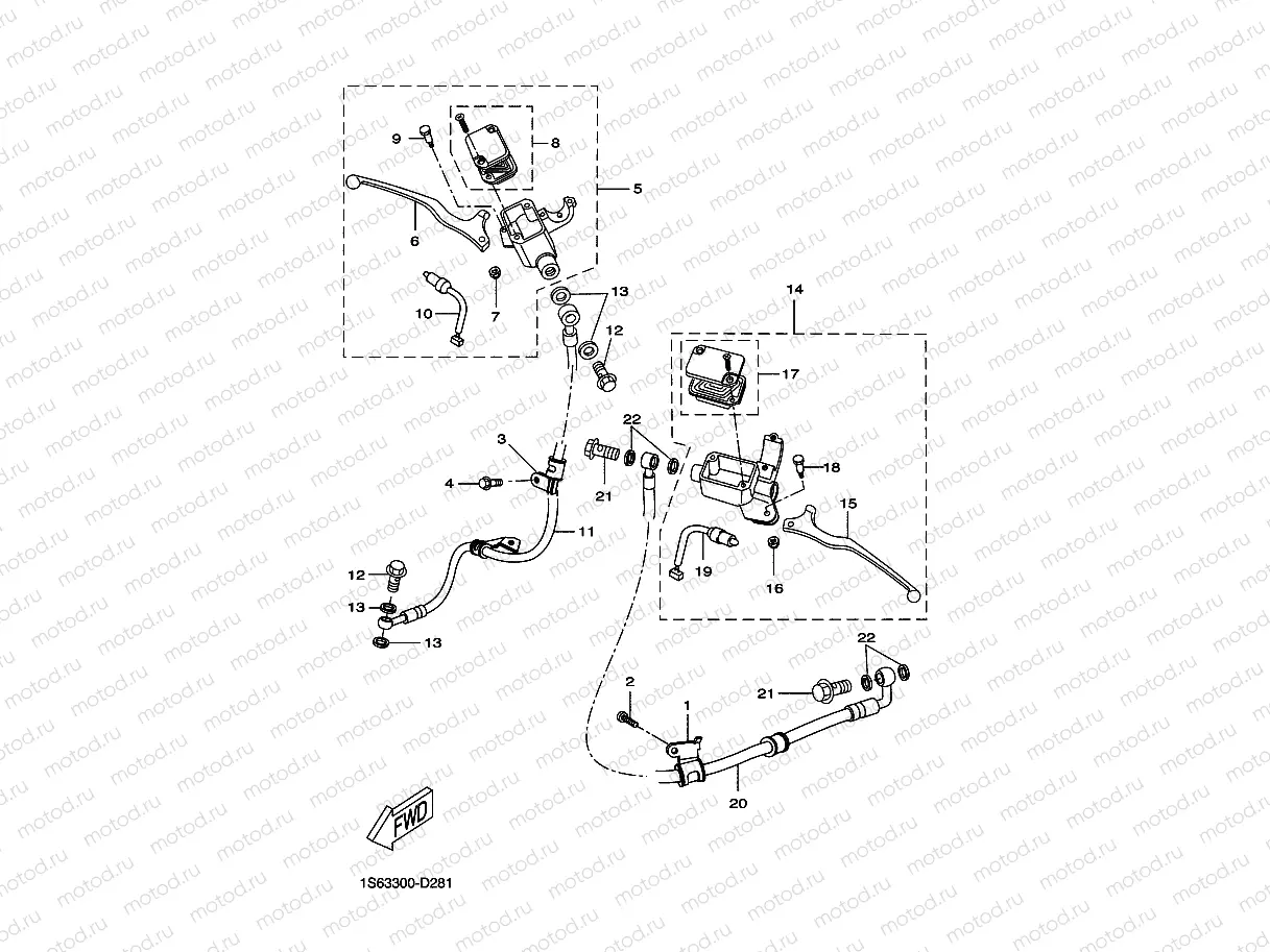 M. CYLINDER FOR DISK BRAKE