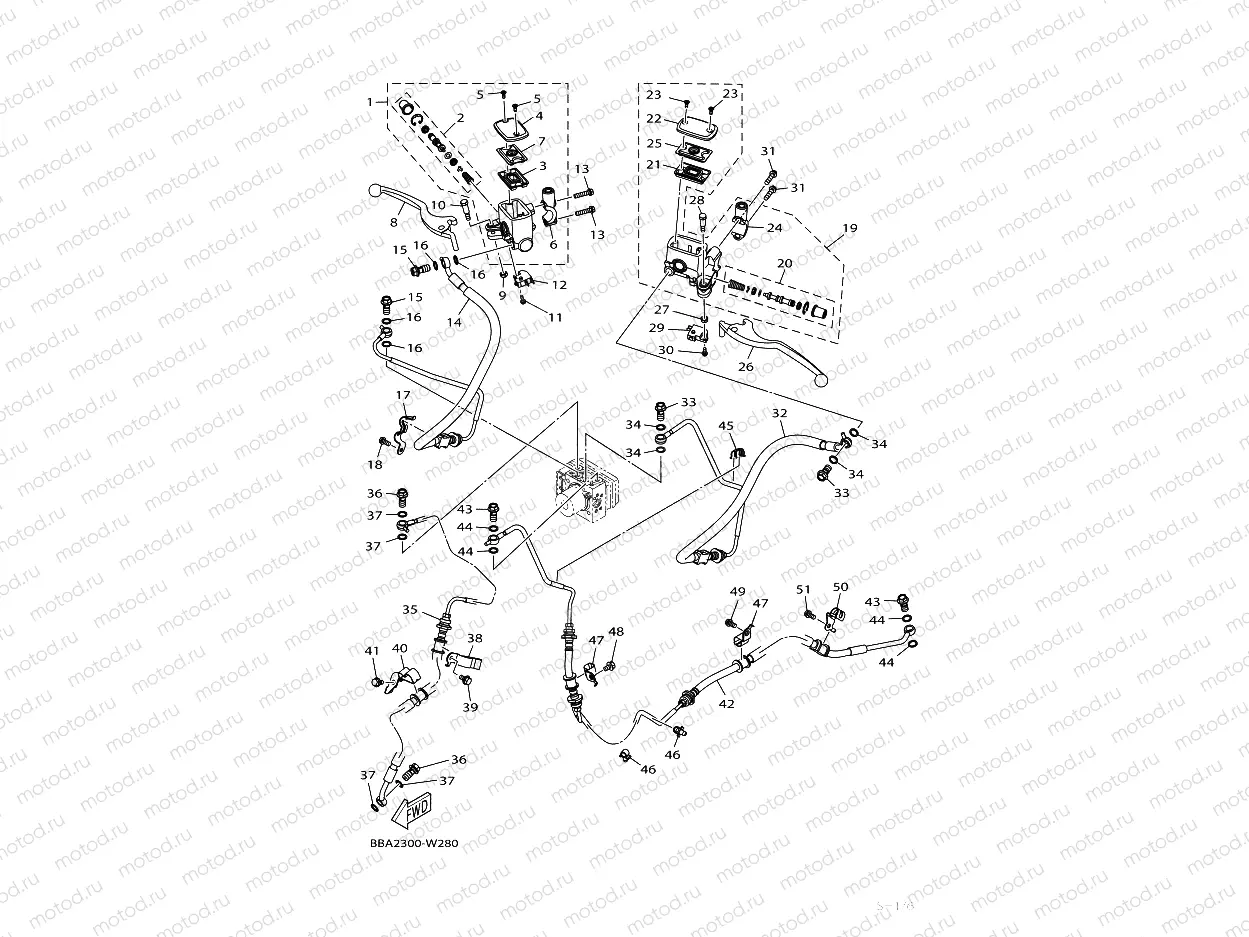 M. CYLINDER FOR DISK BRAKE