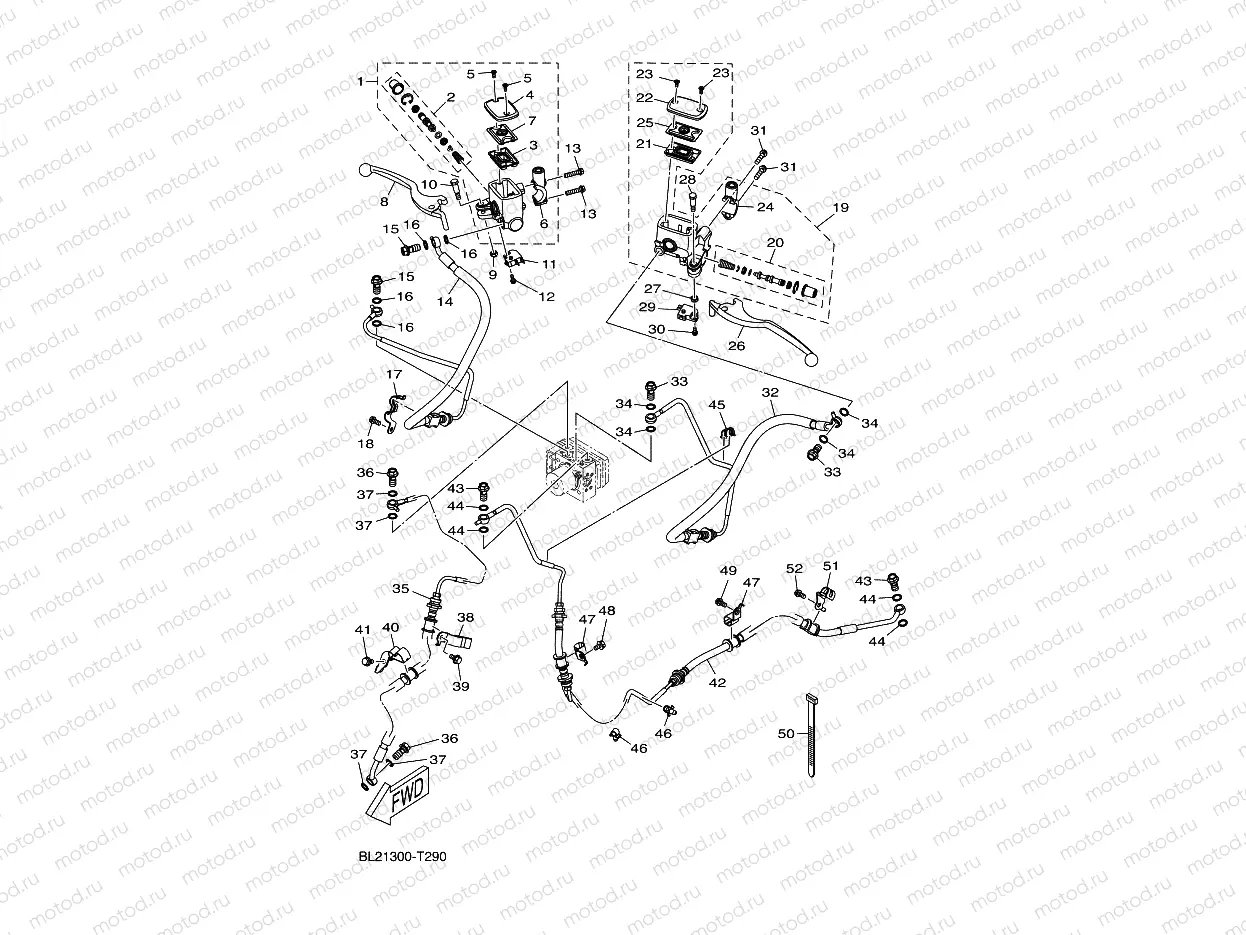 M. CYLINDER FOR DISK BRAKE