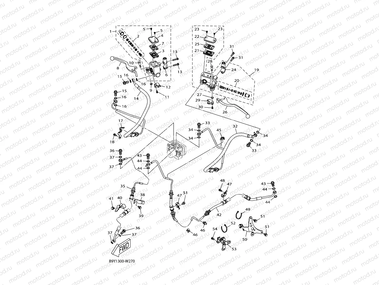 M. CYLINDER FOR DISK BRAKE