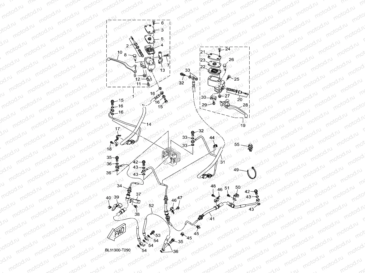 M. CYLINDER FOR DISK BRAKE