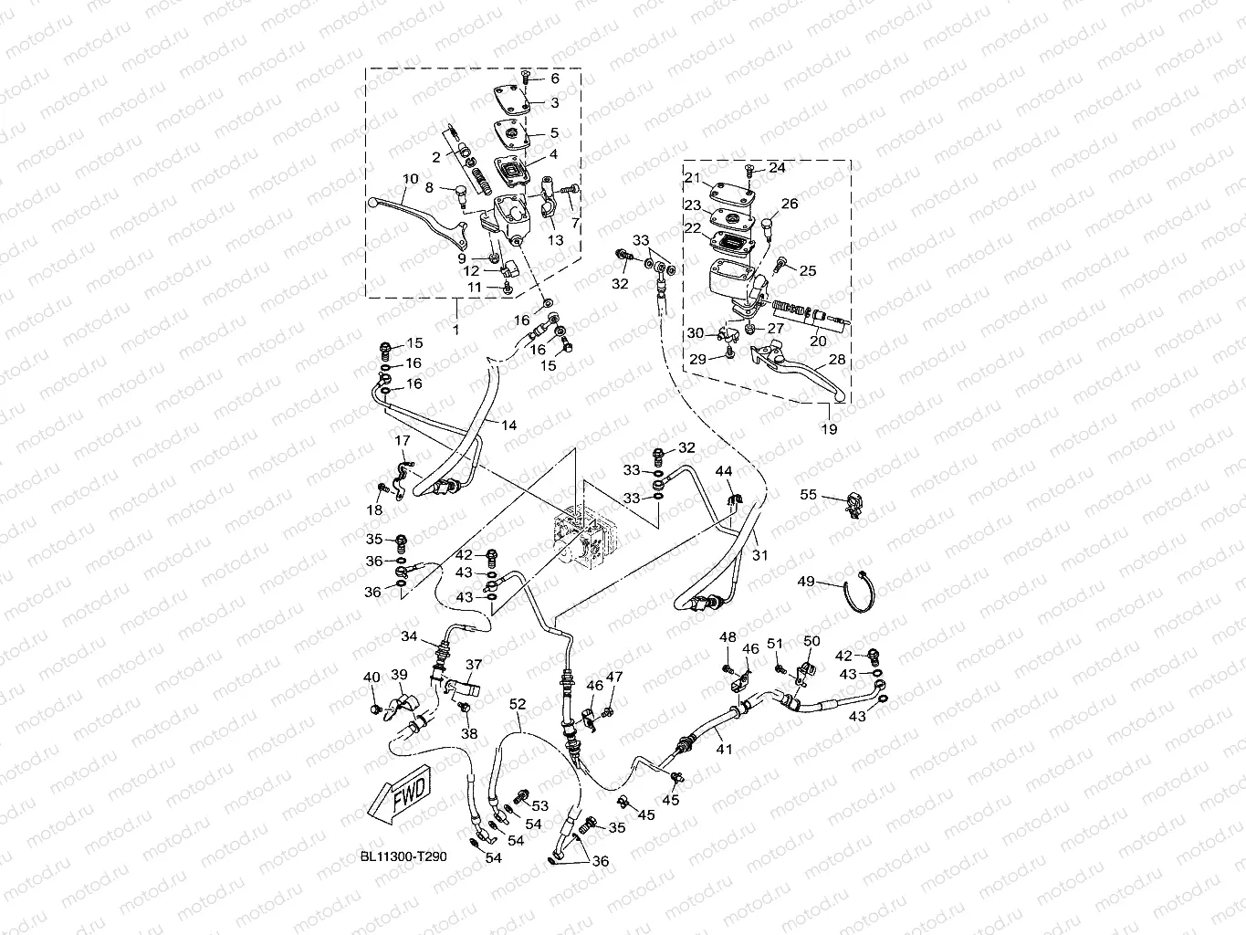 M. CYLINDER FOR DISK BRAKE