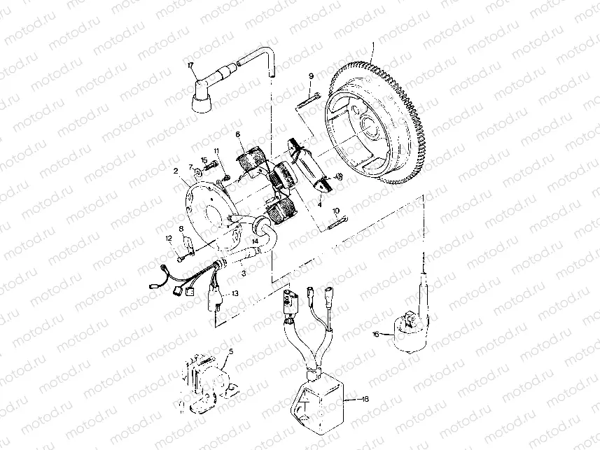 MAGNETO ASSEMBLY 250 2X4 - Update (4919781978038A) | MAGNETO ASSEMBLY 250 2X4 - Update (4919781978038A)