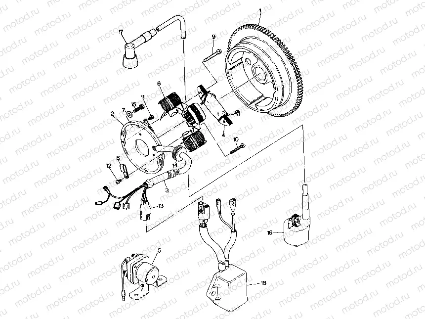MAGNETO ASSEMBLY 250 4x6 / W928627 (4922902290044A) | MAGNETO ASSEMBLY 250 4x6 / W928627 (4922902290044A)