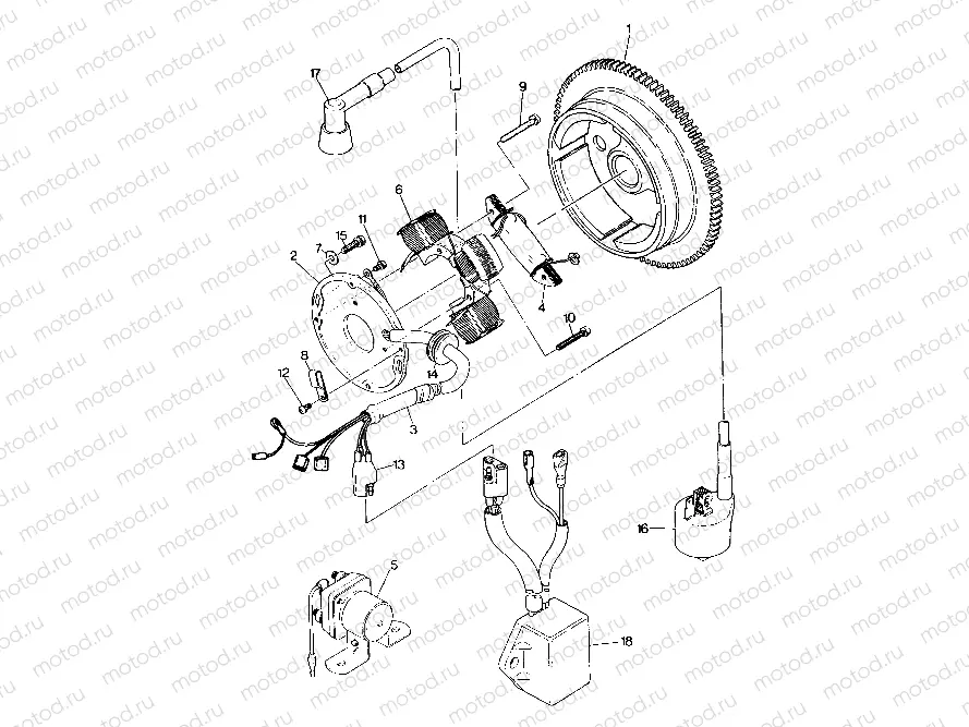MAGNETO ASSEMBLY 250 6x6 / W928727 (4922842284048A) | MAGNETO ASSEMBLY 250 6x6 / W928727 (4922842284048A)