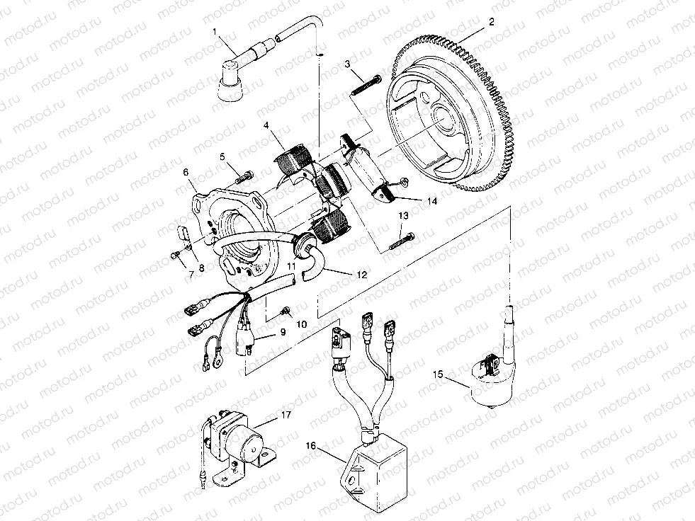 MAGNETO ASSEMBLY 2x4 300 W947530 (4926742674C014) | MAGNETO ASSEMBLY 2x4 300 W947530 (4926742674C014)