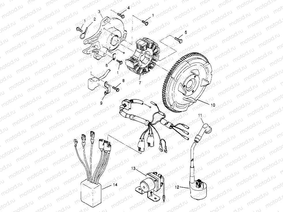 MAGNETO ASSEMBLY  2x4 400L W957540 (4930093009D009) | MAGNETO ASSEMBLY  2x4 400L W957540 (4930093009D009)