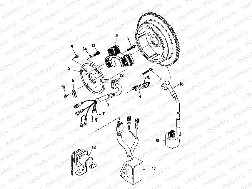 MAGNETO ASSEMBLY 350 4X4 / W928139 (4922832283043A) | MAGNETO ASSEMBLY 350 4X4 / W928139 (4922832283043A)
