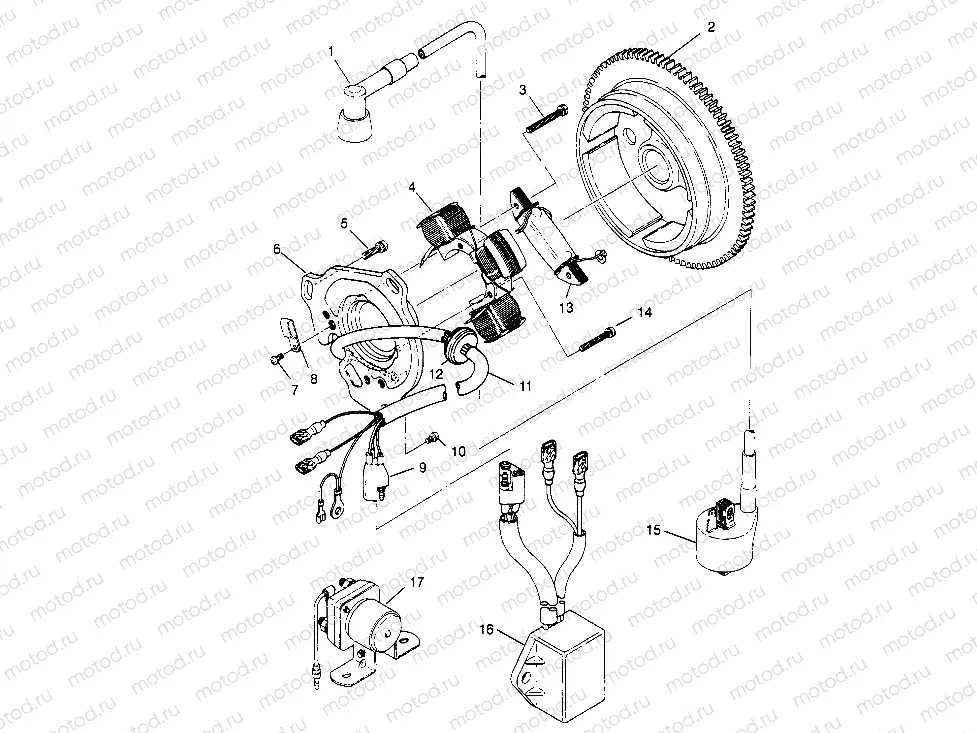 MAGNETO ASSEMBLY 4x4 300 W948130 (4926762676C014) | MAGNETO ASSEMBLY 4x4 300 W948130 (4926762676C014)