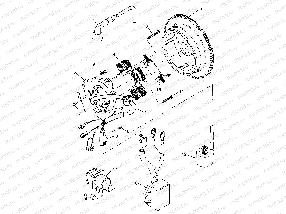 MAGNETO ASSEMBLY 4x4 300 W958130 (4930183018D001) | MAGNETO ASSEMBLY 4x4 300 W958130 (4930183018D001)