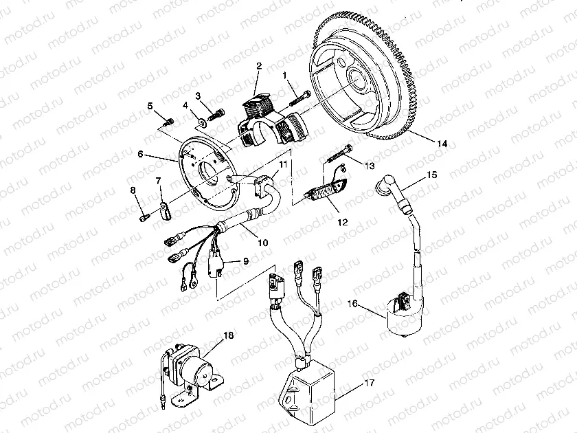 MAGNETO ASSEMBLY 4X4 350L S938139 (4924342434043A) | MAGNETO ASSEMBLY 4X4 350L S938139 (4924342434043A)