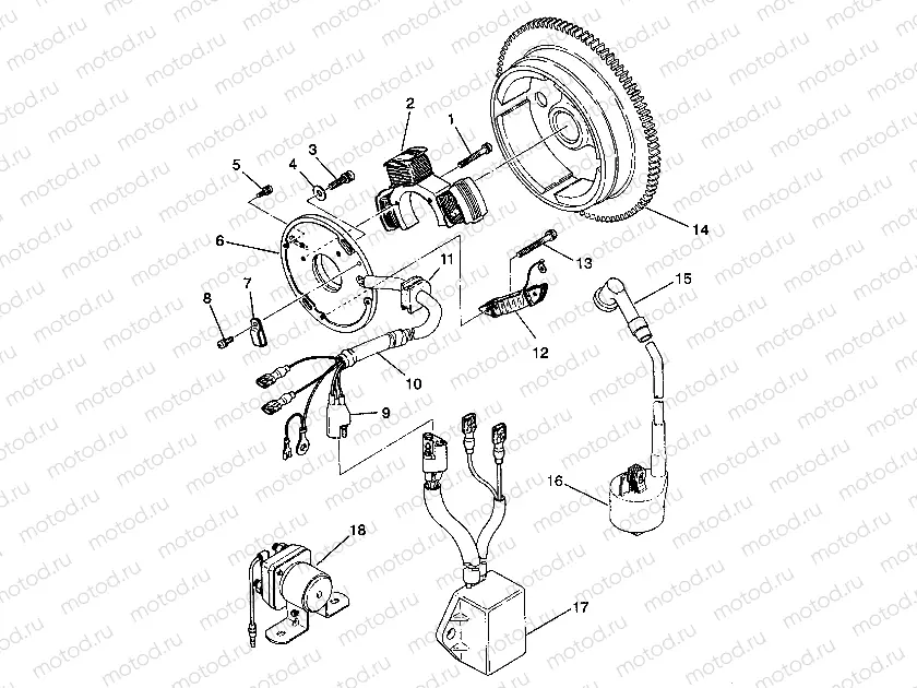 MAGNETO ASSEMBLY 4X4 350L W938139 (4924052405043A) | MAGNETO ASSEMBLY 4X4 350L W938139 (4924052405043A)