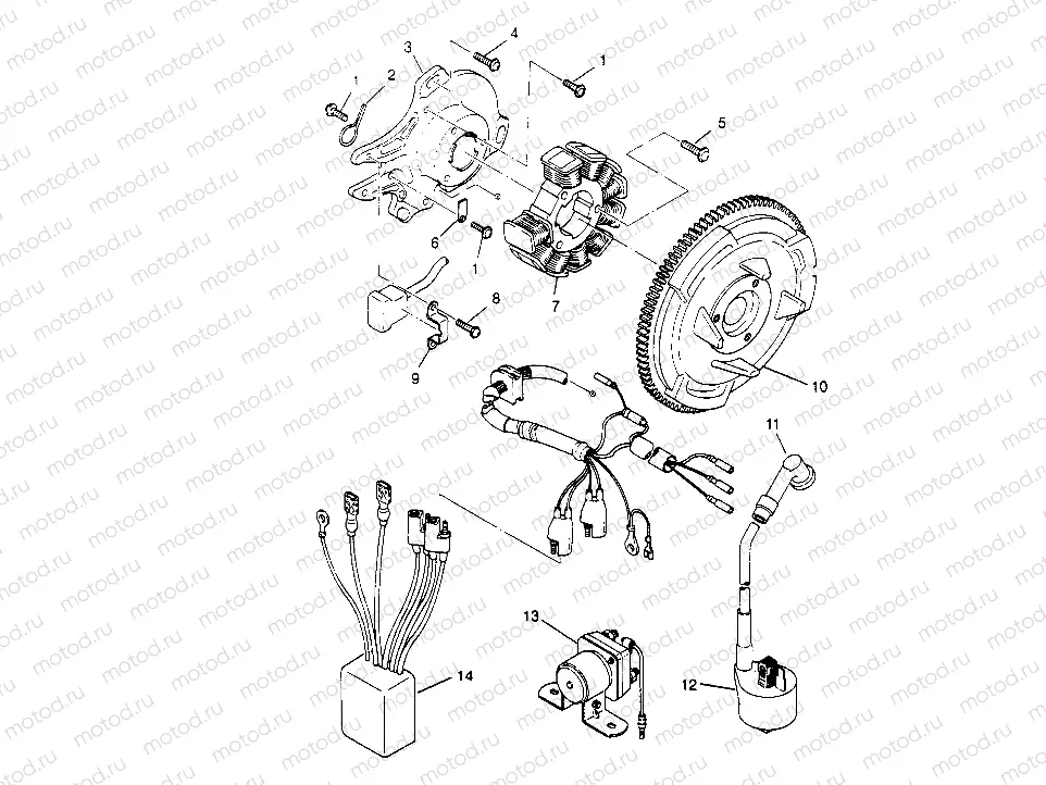 MAGNETO ASSEMBLY  4X4 400L W948140 (4926772677D005) | MAGNETO ASSEMBLY  4X4 400L W948140 (4926772677D005)
