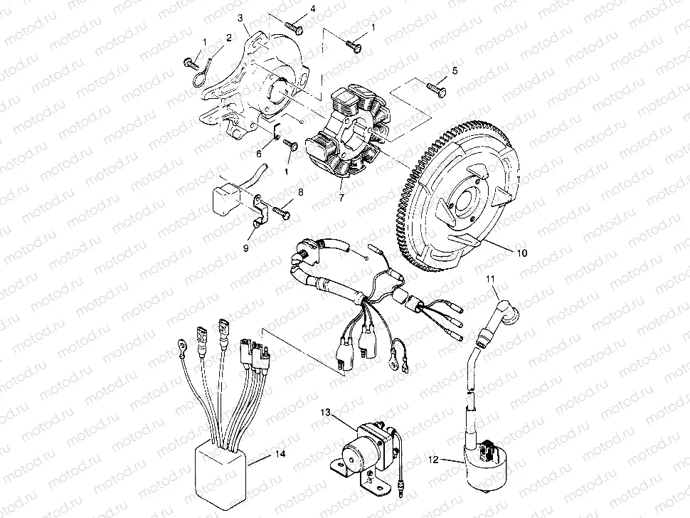 MAGNETO ASSEMBLY 6x6 400L W948740 (4926802680D013) | MAGNETO ASSEMBLY 6x6 400L W948740 (4926802680D013)