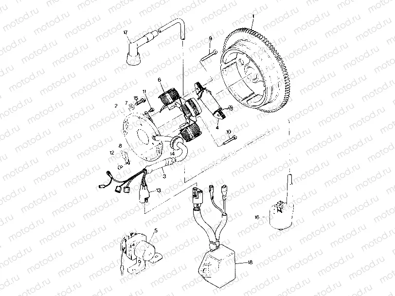 MAGNETO ASSEMBLY BIG BOSS 4X6 (4919801980042A) | MAGNETO ASSEMBLY BIG BOSS 4X6 (4919801980042A)