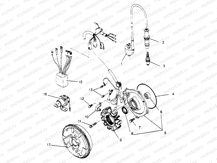 MAGNETO ASSEMBLY Magnum 2x4 W957544 (4926852685D008) | MAGNETO ASSEMBLY Magnum 2x4 W957544 (4926852685D008)