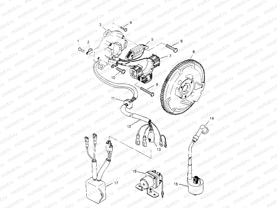 MAGNETO ASSEMBLY Scrambler W957840 (4927252725D006) | MAGNETO ASSEMBLY Scrambler W957840 (4927252725D006)