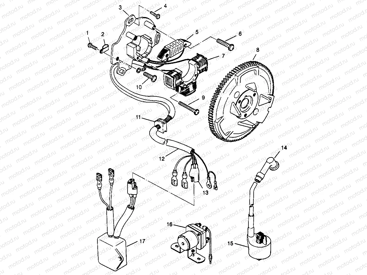 MAGNETO ASSEMBLY Scrambler W967840 (4935823582D006) | MAGNETO ASSEMBLY Scrambler W967840 (4935823582D006)
