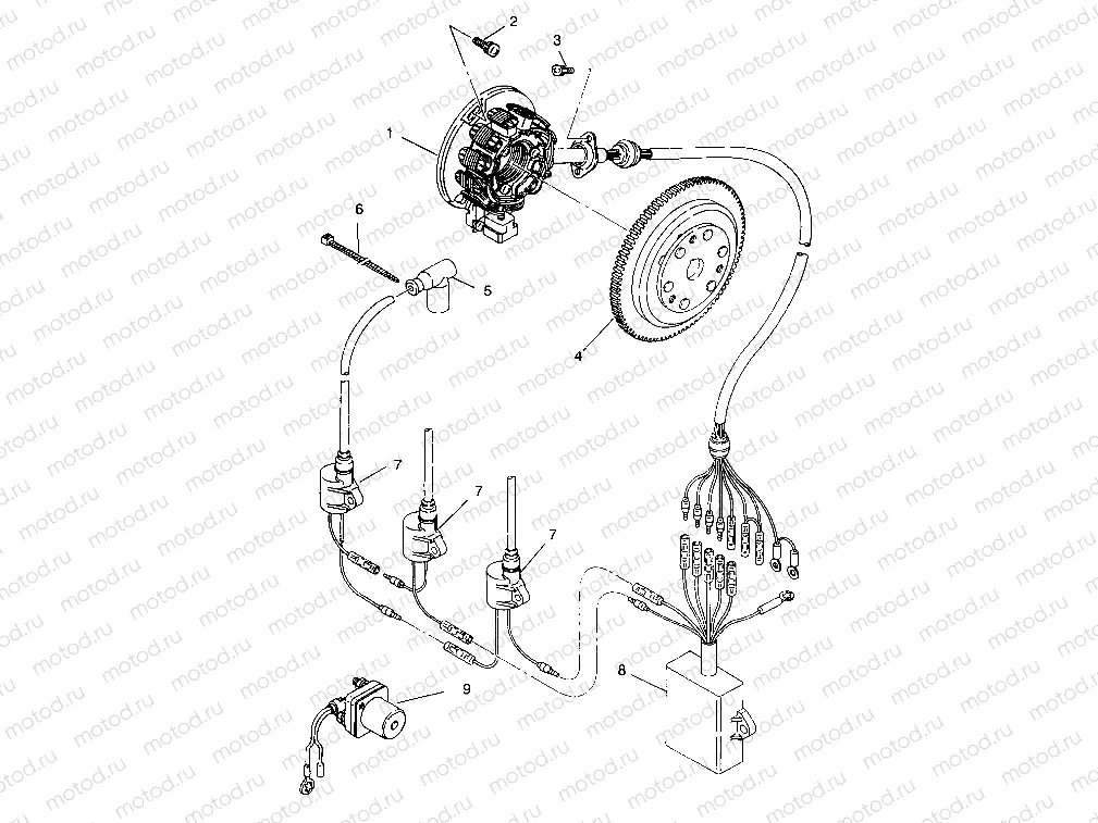 MAGNETO ASSEMBLY SL 750 B944070 (4927012701029A) | MAGNETO ASSEMBLY SL 750 B944070 (4927012701029A)