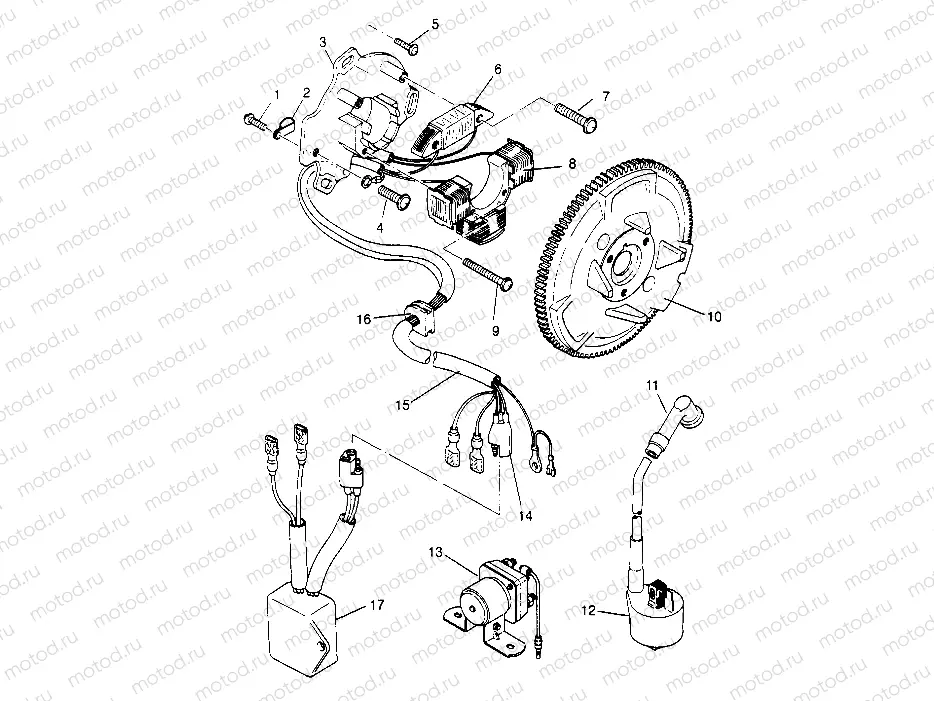 MAGNETO ASSEMBLY Sport 400L W948540 (4927232723D001) | MAGNETO ASSEMBLY Sport 400L W948540 (4927232723D001)