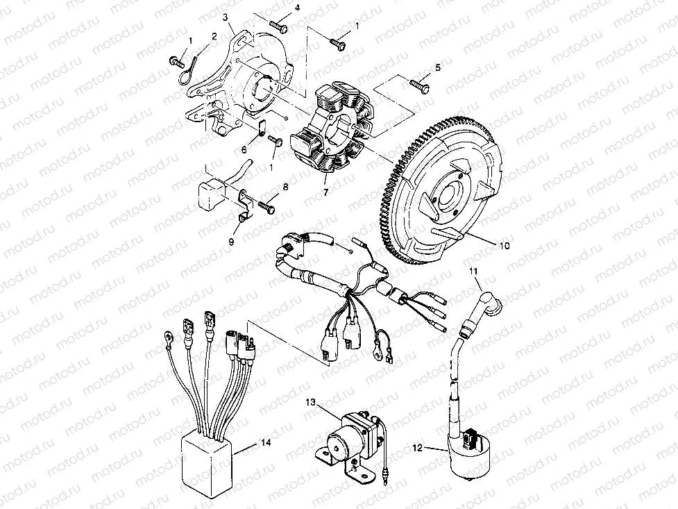 MAGNETO ASSEMBLY Sport 400L W958540 (4930133013D002) | MAGNETO ASSEMBLY Sport 400L W958540 (4930133013D002)