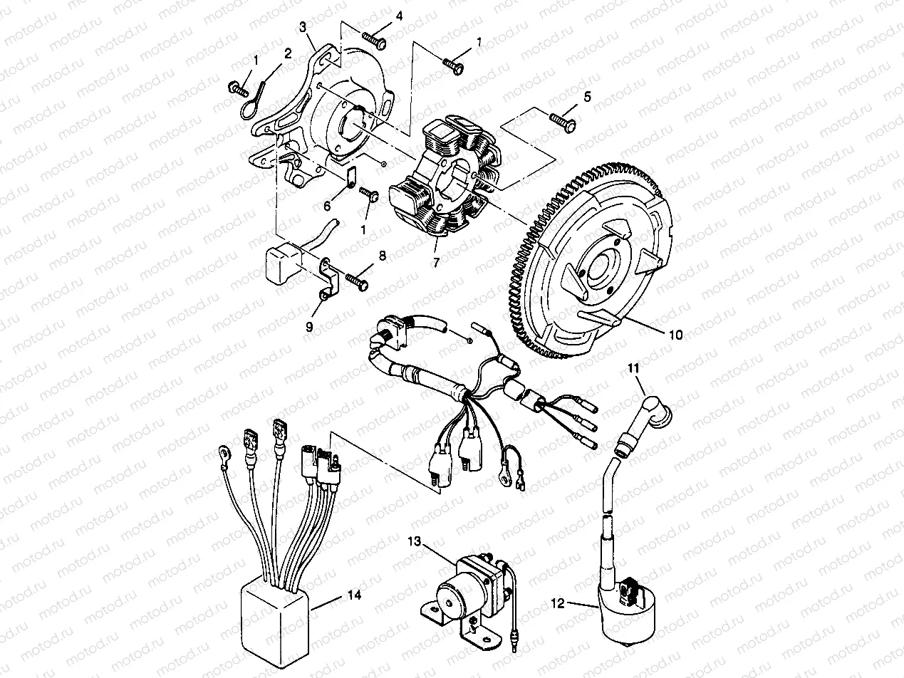 MAGNETO ASSEMBLY Sportsman 4x4 W968040 (4935943594D007) | MAGNETO ASSEMBLY Sportsman 4x4 W968040 (4935943594D007)