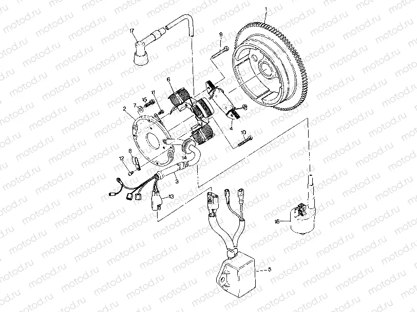 MAGNETO ASSEMBLY TRAIL BLAZER (4919761976038A) | MAGNETO ASSEMBLY TRAIL BLAZER (4919761976038A)