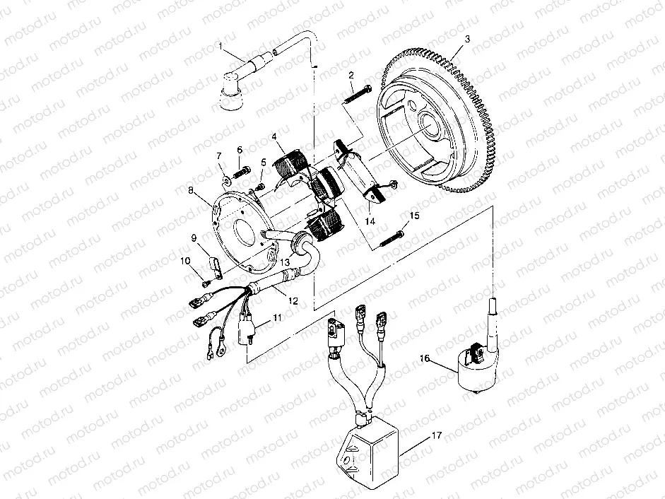 MAGNETO ASSEMBLY Trail Blazer W947221 (4926832683C007) | MAGNETO ASSEMBLY Trail Blazer W947221 (4926832683C007)