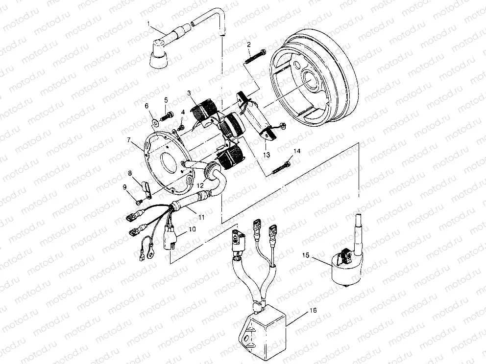 MAGNETO ASSEMBLY Trail Blazer W957221 (4930363036C009) | MAGNETO ASSEMBLY Trail Blazer W957221 (4930363036C009)
