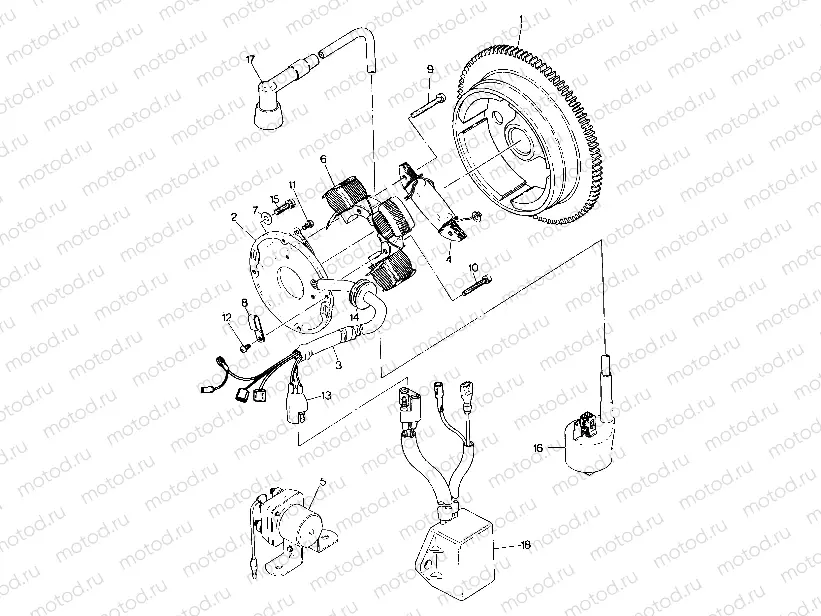 MAGNETO ASSEMBLY Trail Boss / W928527 (4922892289038A) | MAGNETO ASSEMBLY Trail Boss / W928527 (4922892289038A)