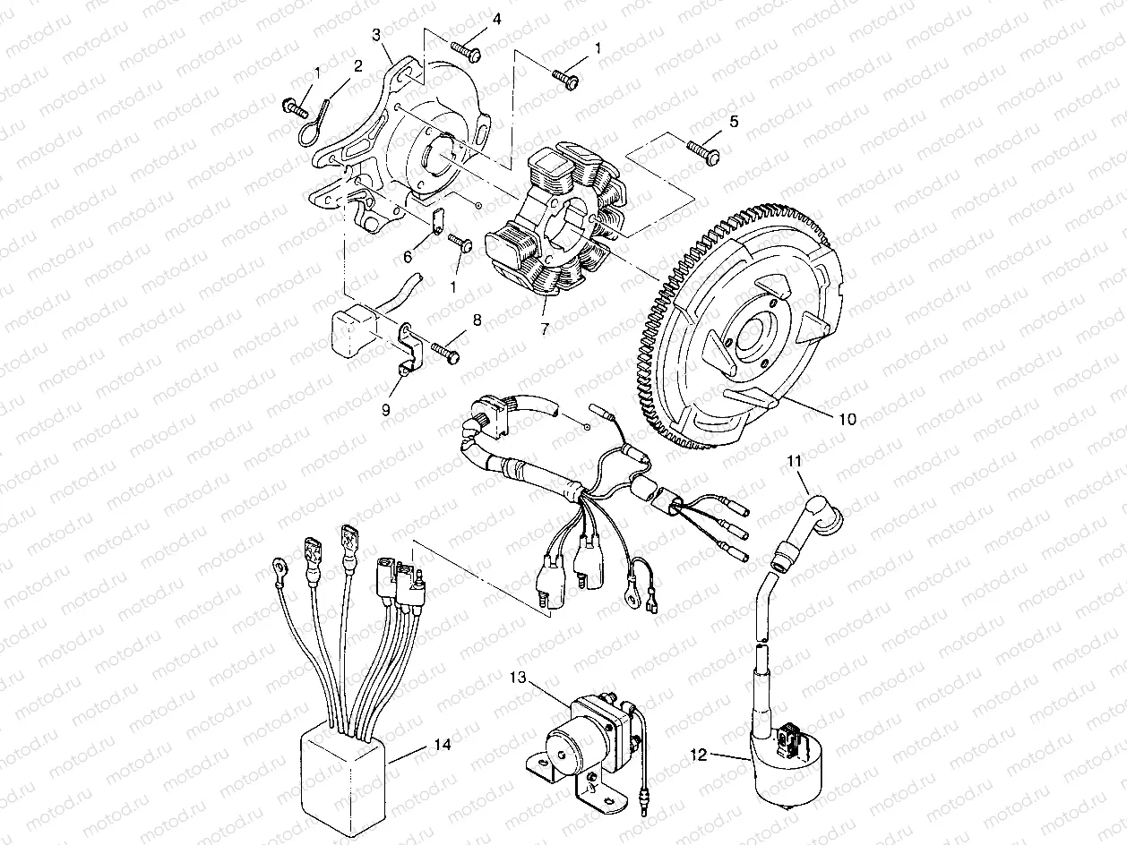 MAGNETO ASSEMBLY XPLORER 400L W969140 (4935983598D006) | MAGNETO ASSEMBLY XPLORER 400L W969140 (4935983598D006)