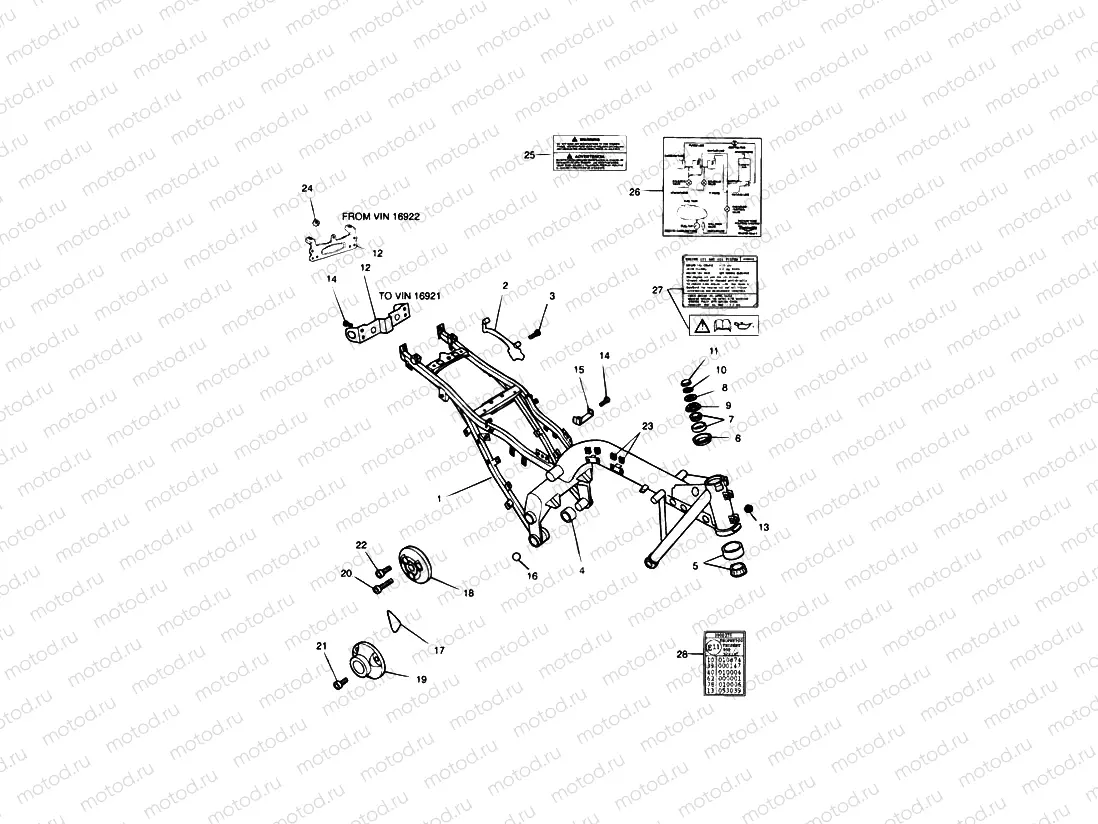 Main Frame & Fittings Sprint, Sprint Sport