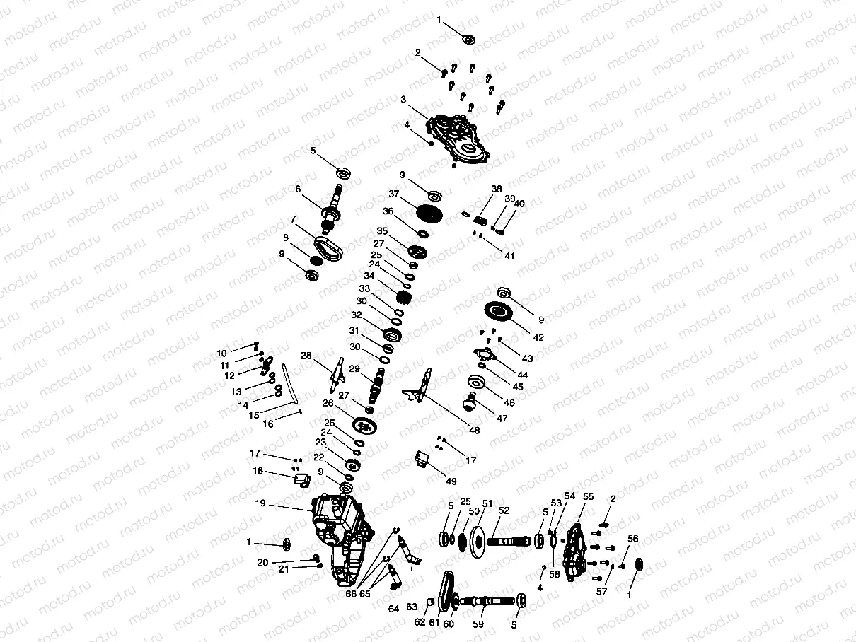 MAIN GEARCASE - A99CD50AA (4949254925C009) | MAIN GEARCASE - A99CD50AA (4949254925C009)