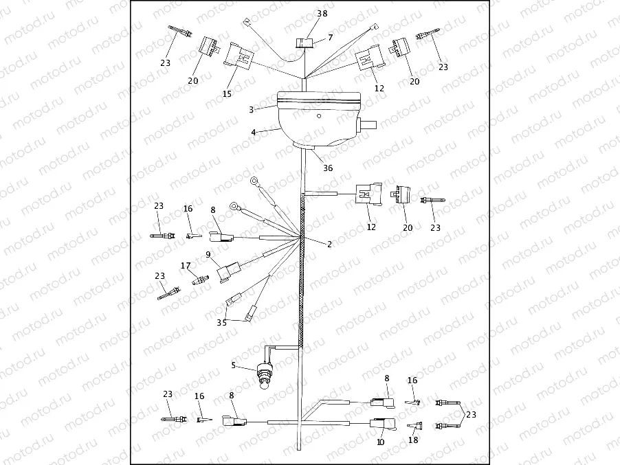 MAIN WIRING HARNESS - 1994 (1 OF 2)