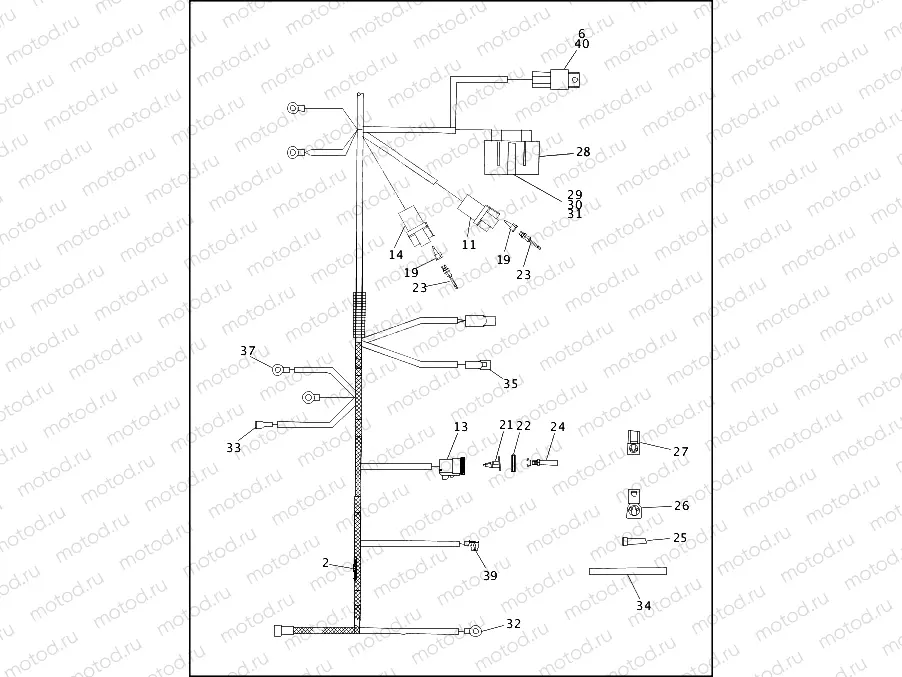 MAIN WIRING HARNESS - 1994 (2 OF 2)