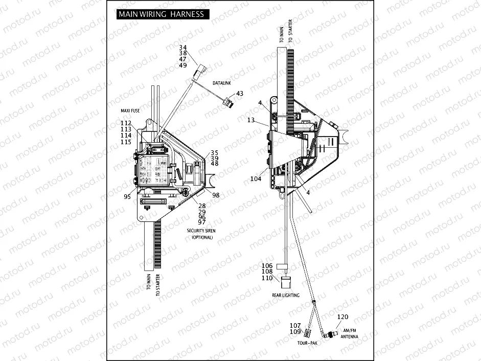 MAIN WIRING HARNESS (4 OF 5)