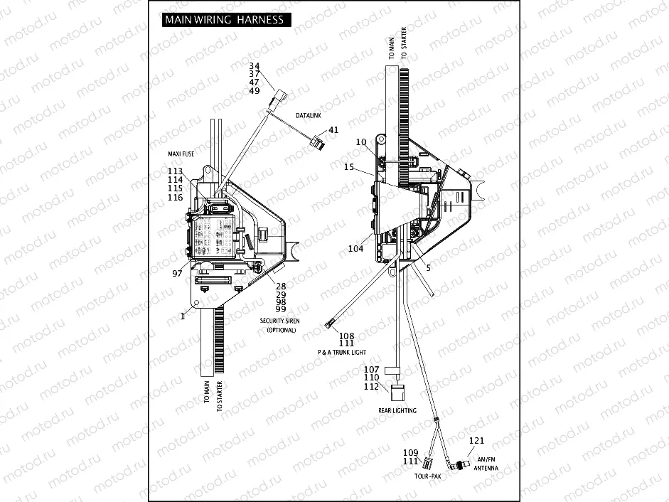 MAIN WIRING HARNESS (4 OF 5)