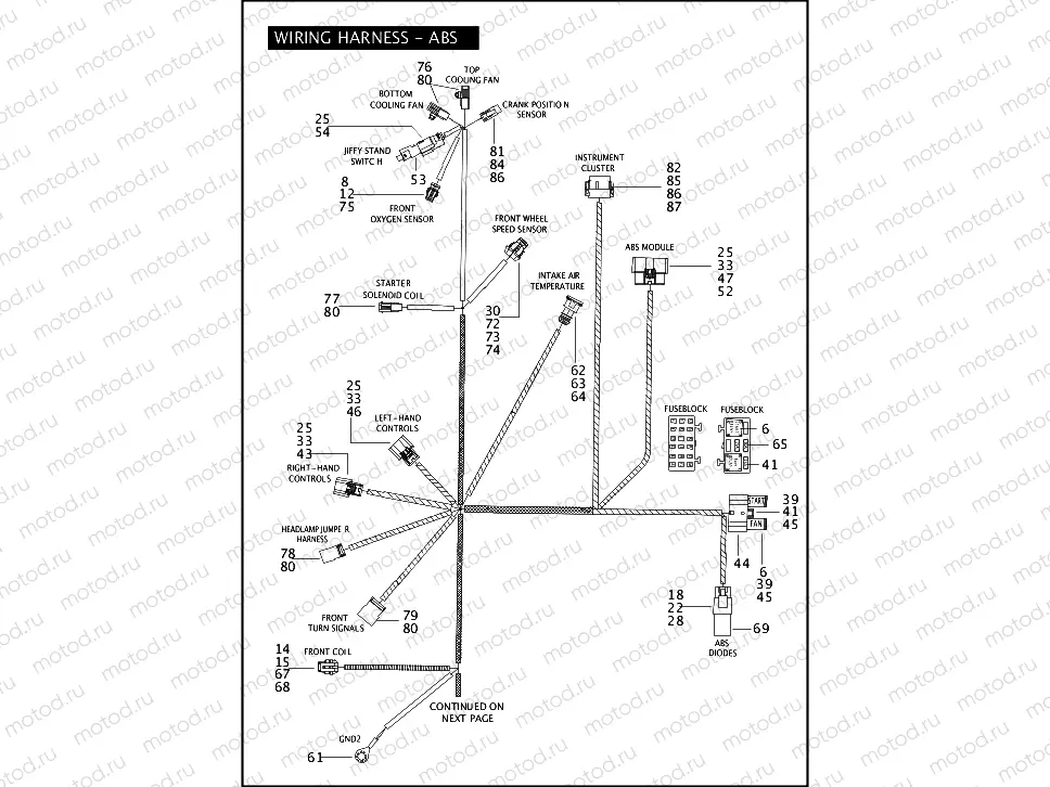 MAIN WIRING HARNESS - ABS (1 OF 3)
