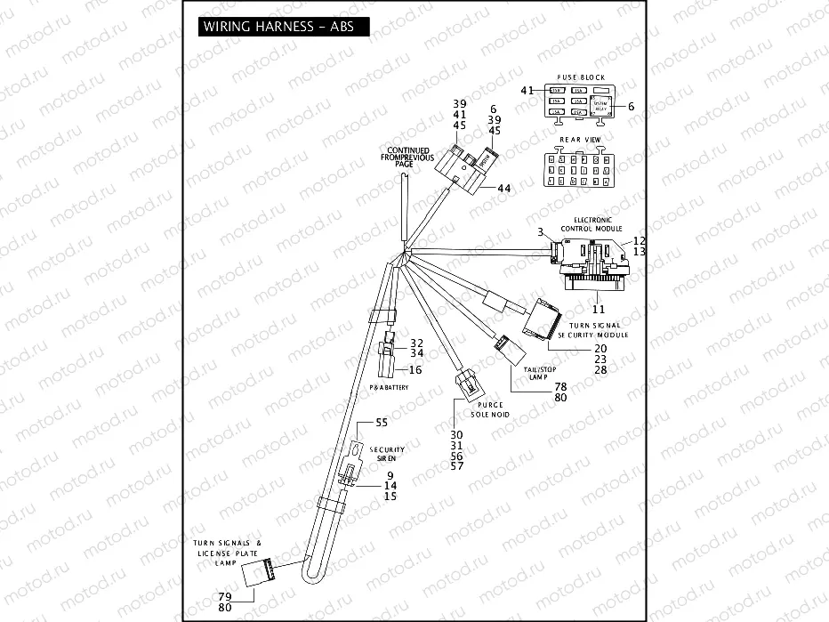 MAIN WIRING HARNESS - ABS (3 OF 3)