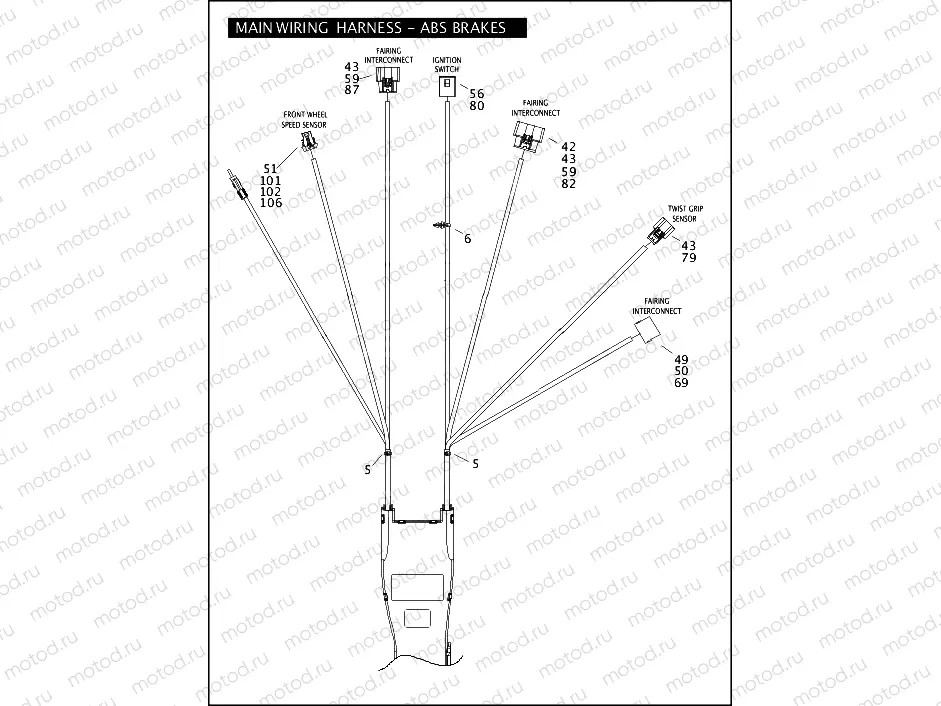 MAIN WIRING HARNESS - ABS BRAKES (1 OF 5)