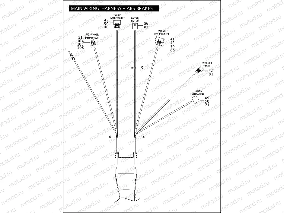 MAIN WIRING HARNESS - ABS BRAKES (1 OF 5)