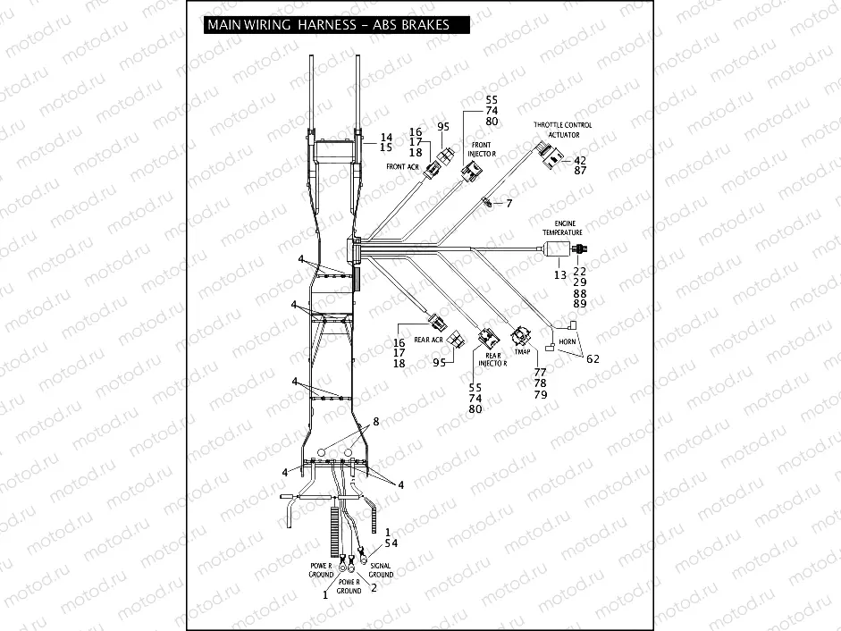 MAIN WIRING HARNESS - ABS BRAKES (2 OF 5)