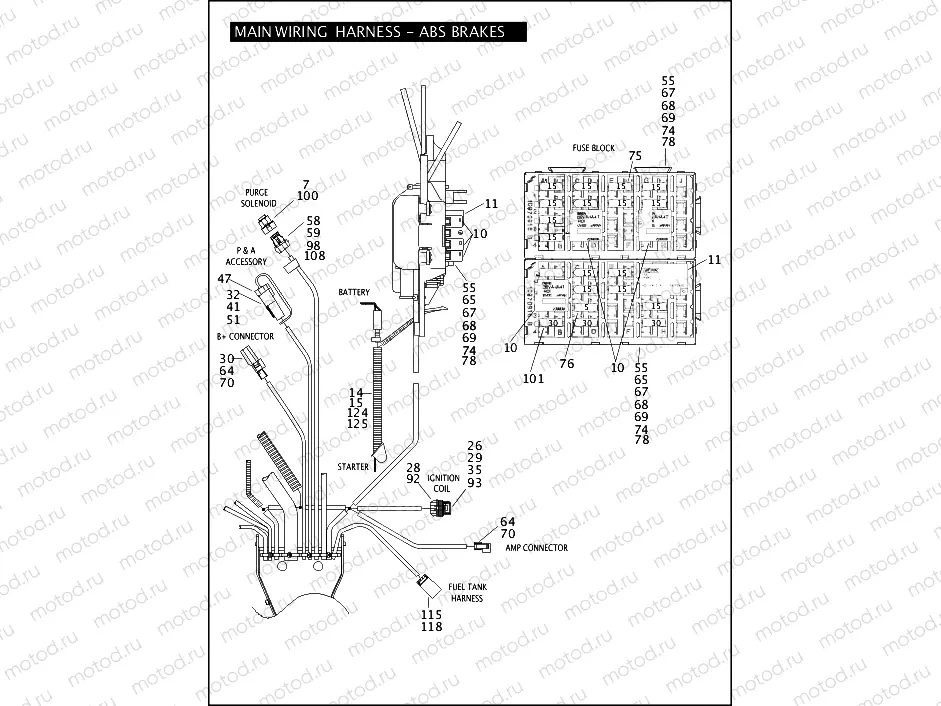 MAIN WIRING HARNESS - ABS BRAKES (3 OF 5)
