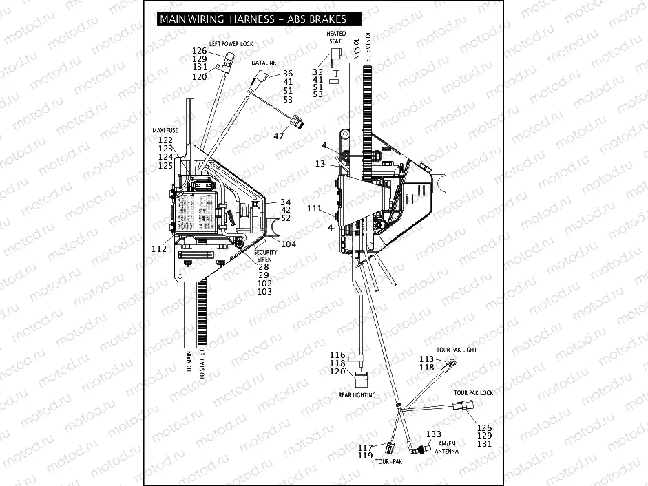 MAIN WIRING HARNESS - ABS BRAKES (4 OF 5)