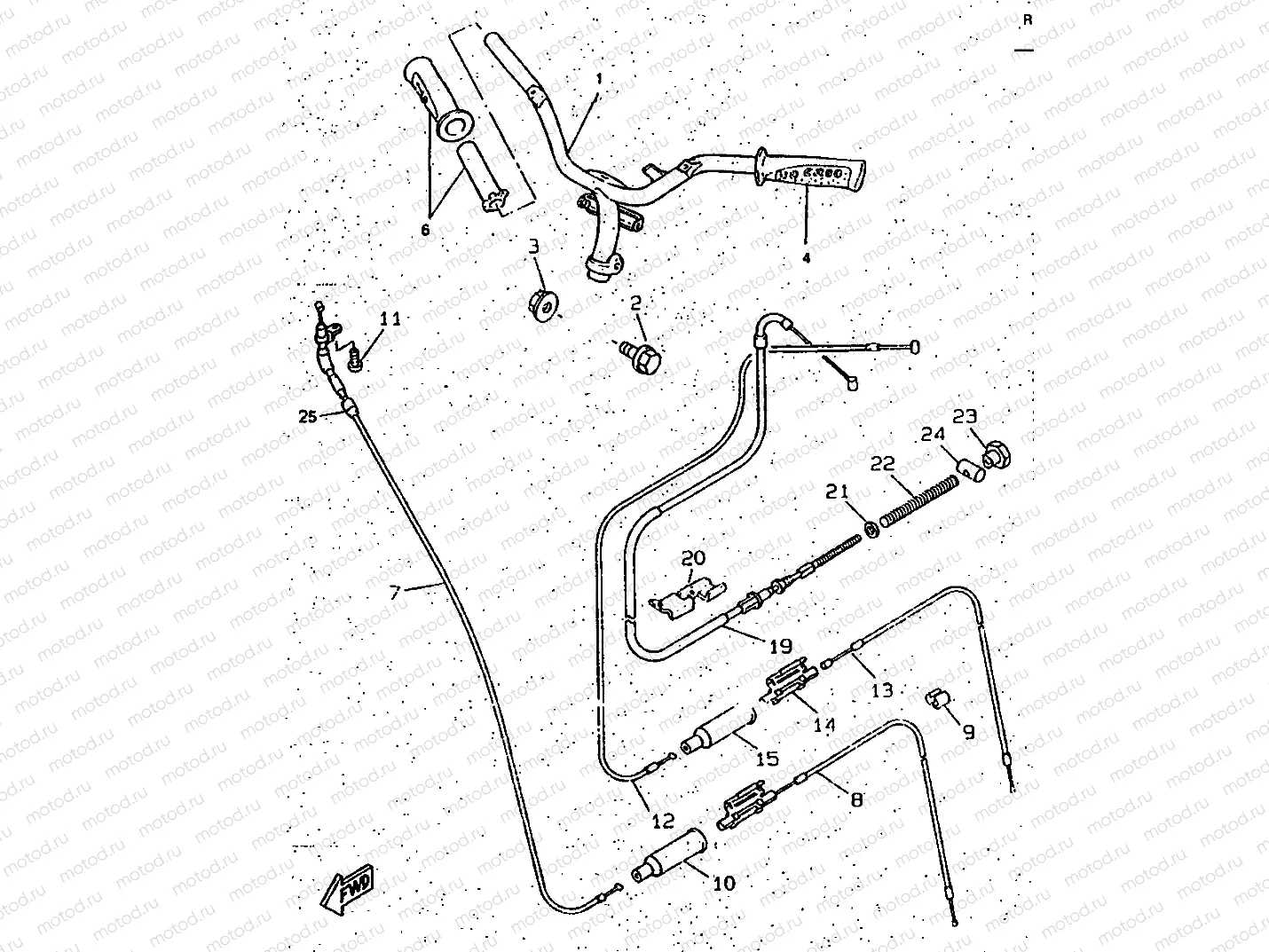 MANUBRIO CABLE DISCO DE FRENO