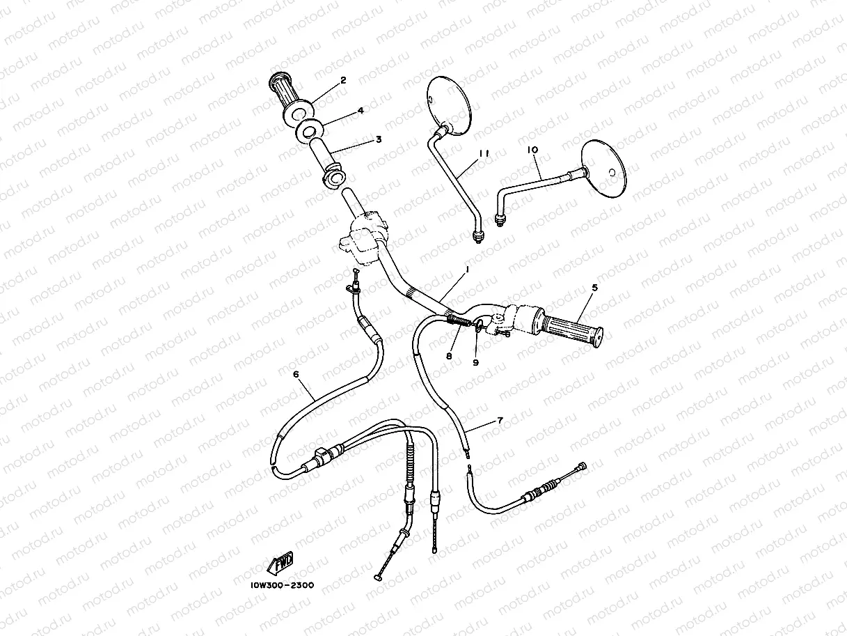 MANUBRIO CABLE DISCO DE FRENO