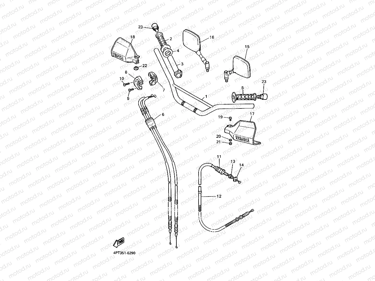 MANUBRIO CABLE DISCO DE FRENO
